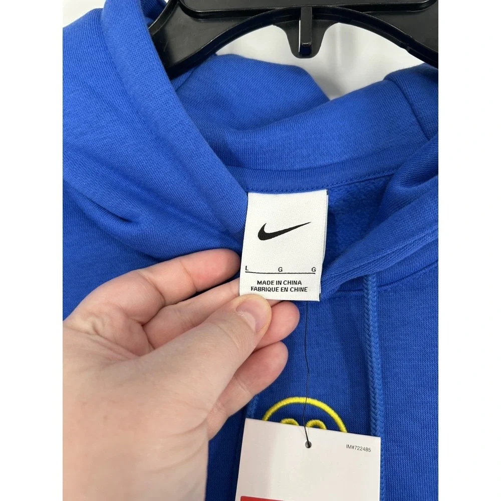 Nike Club Total 90 Soccer Hoodie Mens Large Fleece Graphic Sweatshirt HV3509-480